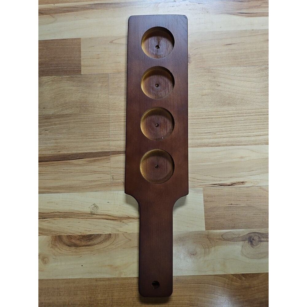 WHISKY FLIGHT PADDLE | Choice/Acopa 18" Mahogany Finish - 24/Case | Alcohol Serv